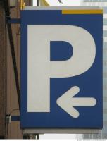 Photo Texture of Parking Traffic Sign
