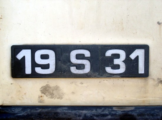 Letter and Numbers Sign