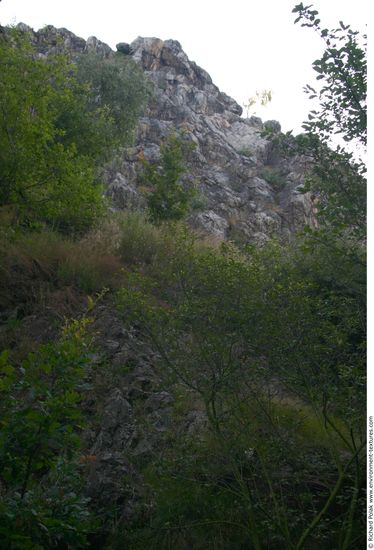 Cliffs Overgrown Rock