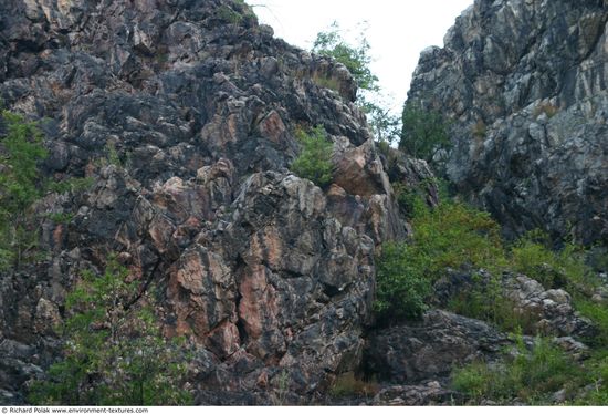 Cliffs Overgrown Rock