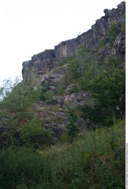 Cliffs Overgrown Rock