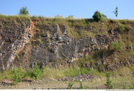 Various Walls Stones Cliffs Overgrown Rock