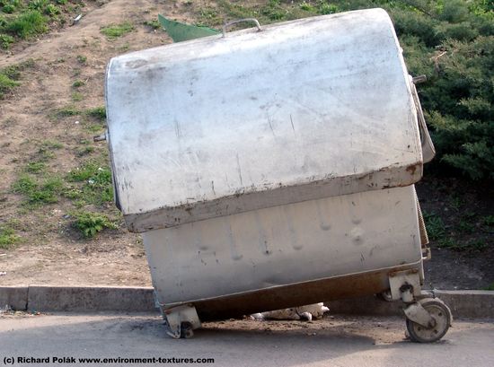 Container Trash Walls Plaster Damaged