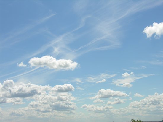 Blue Clouded Skies