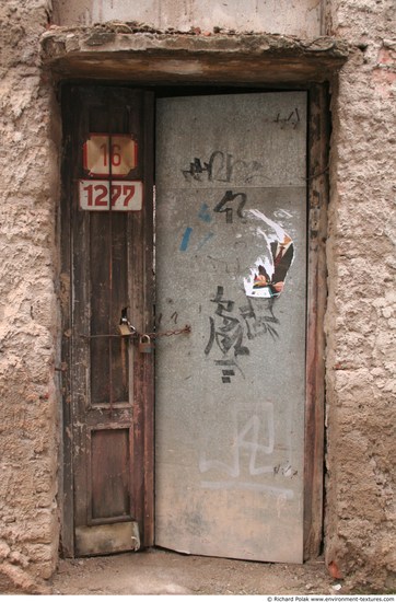 Single Old Wooden Doors