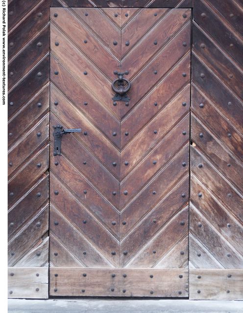 Single Old Wooden Doors