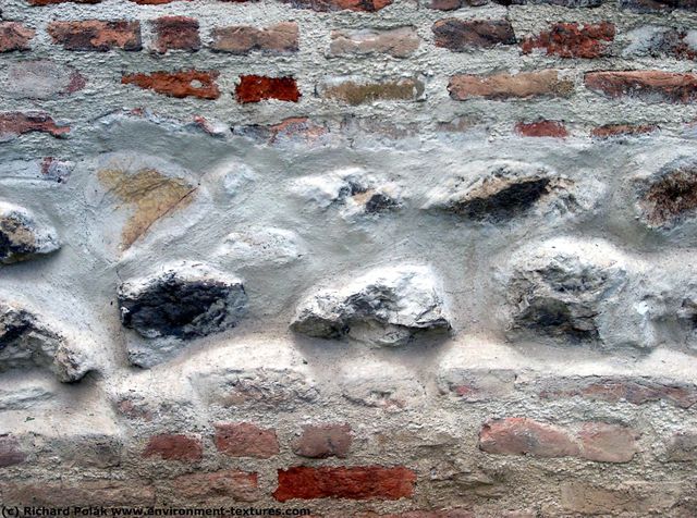 Wall Bricks Damaged Various Walls Stones