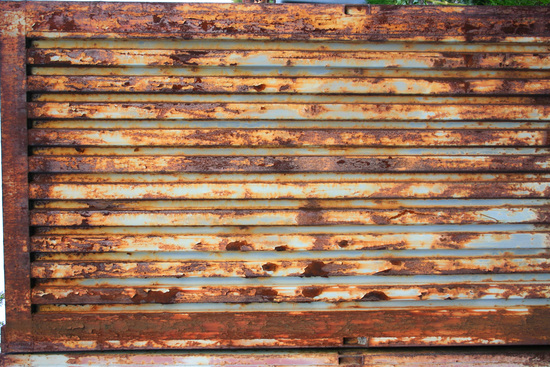 Rusted Corrugated Plates Metal