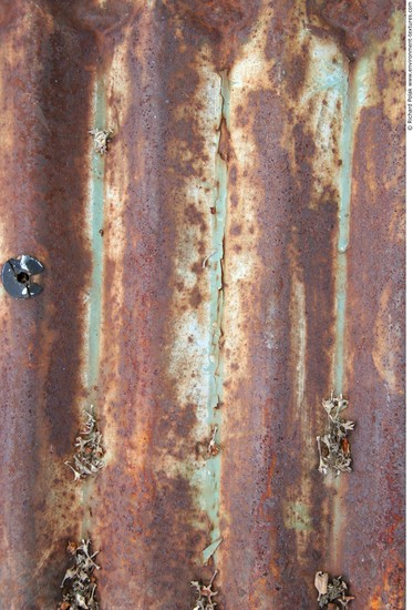 Rusted Corrugated Plates Metal