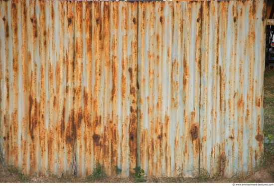 Rusted Corrugated Plates Metal