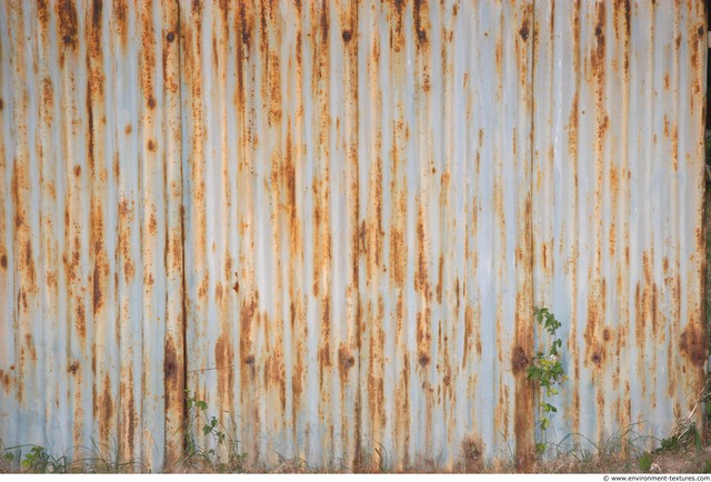 Rusted Corrugated Plates Metal