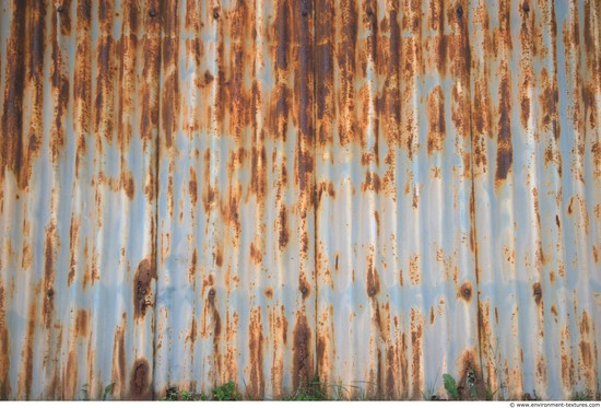 Rusted Corrugated Plates Metal