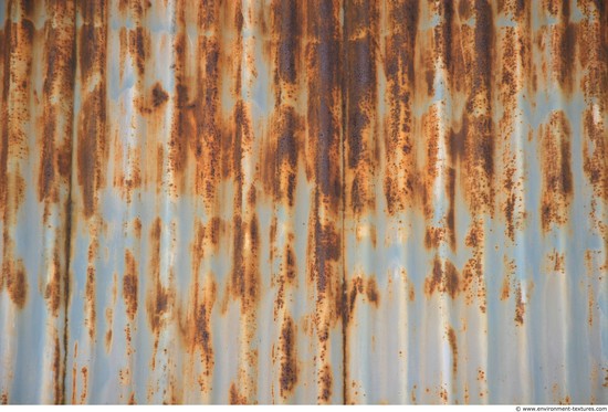 Rusted Corrugated Plates Metal