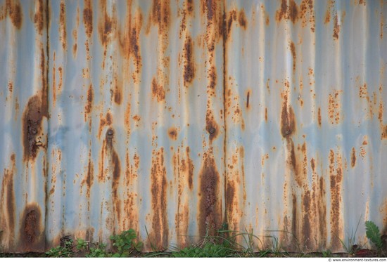 Rusted Corrugated Plates Metal