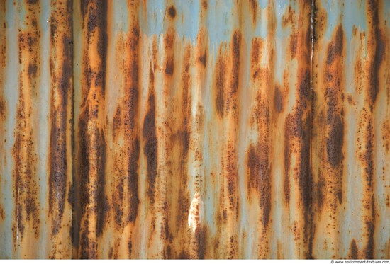 Rusted Corrugated Plates Metal