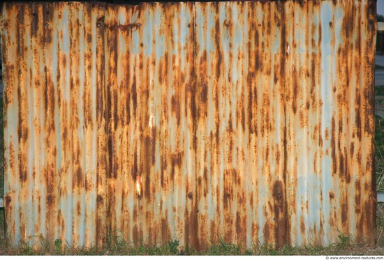 Rusted Corrugated Plates Metal