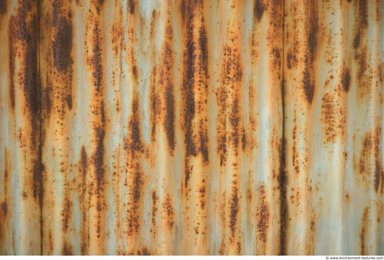 Rusted Corrugated Plates Metal