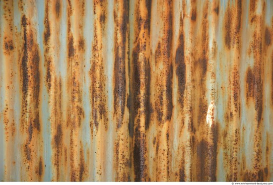 Rusted Corrugated Plates Metal