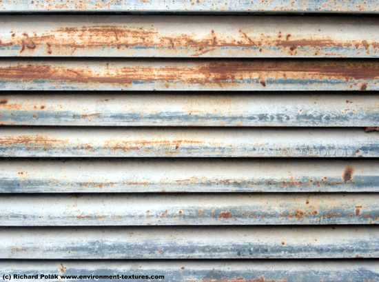 Rusted Corrugated Plates Metal