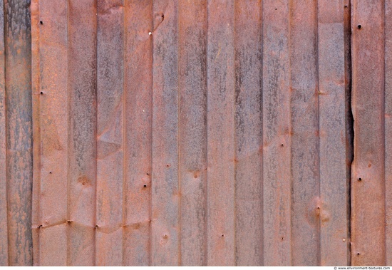 Rusted Corrugated Plates Metal