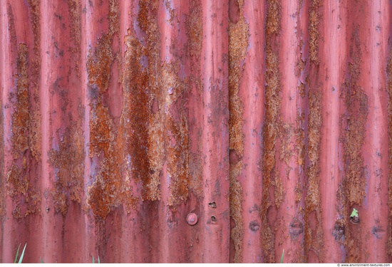 Rusted Corrugated Plates Metal