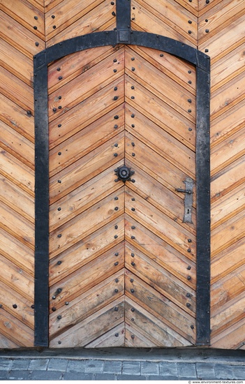 Single Old Wooden Doors