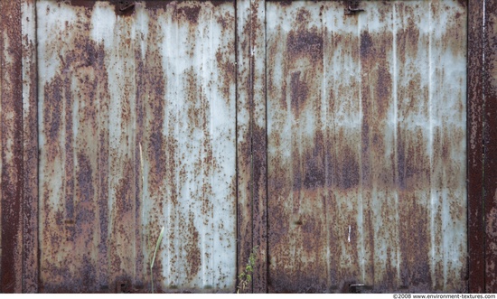 Rusted Corrugated Plates Metal