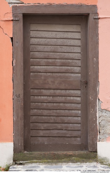 Single Old Wooden Doors