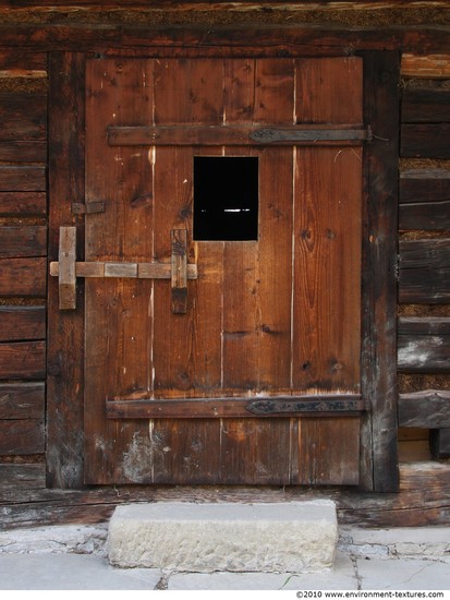 Single Old Wooden Doors