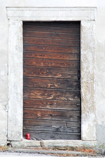 Single Old Wooden Doors