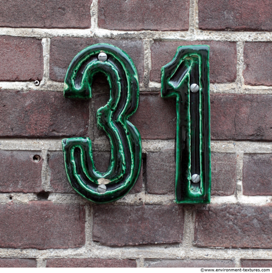 Letter and Numbers Sign