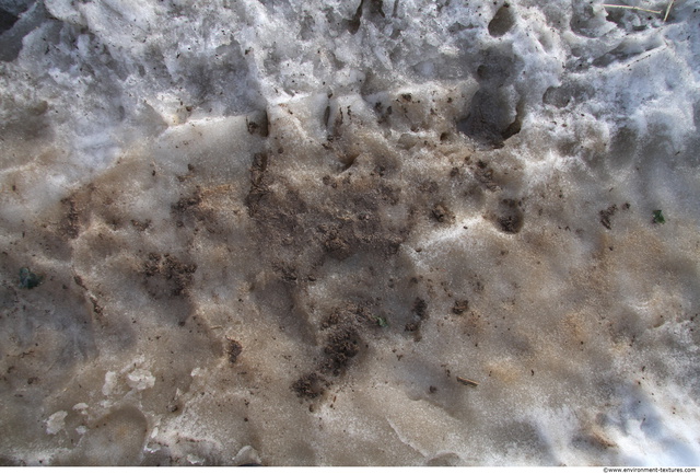 Photo Texture of Dirty Snow