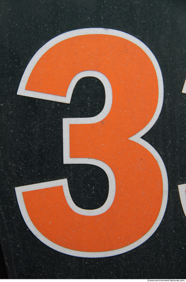 Letter and Numbers Sign