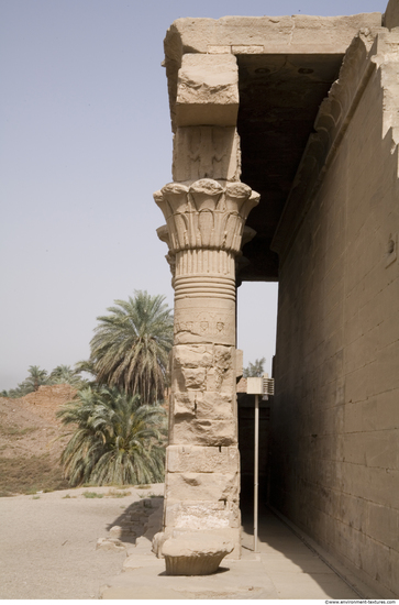 Egypt Dendera Pillars