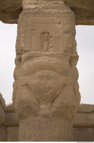 Egypt Dendera Pillars