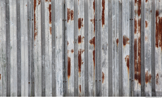 Rusted Corrugated Plates Metal