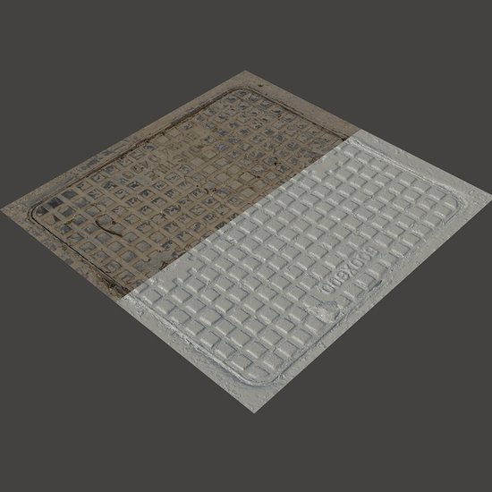 3D Scan of Manhole Cover