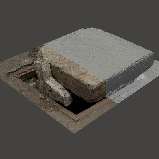 RAW 3D Scan of Manhole Cover