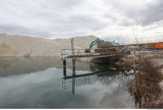 Background Gravel Quarry