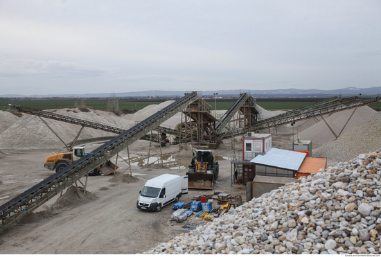 Background Gravel Quarry