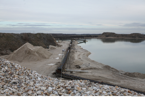 Background Gravel Quarry