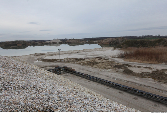 Background Gravel Quarry