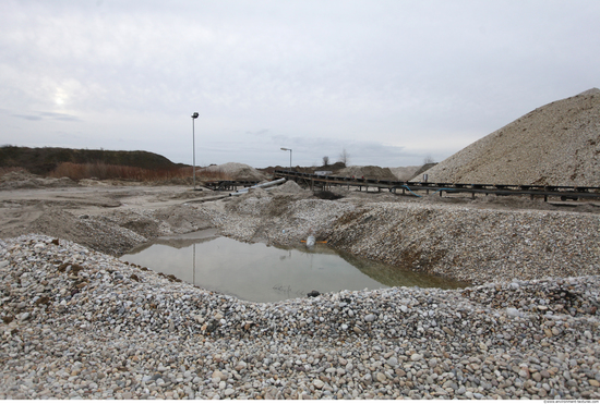 Background Gravel Quarry