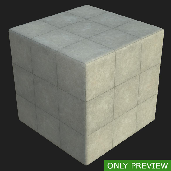 PBR substance material of concrete slabs created in substance designer for graphic designers and game developers