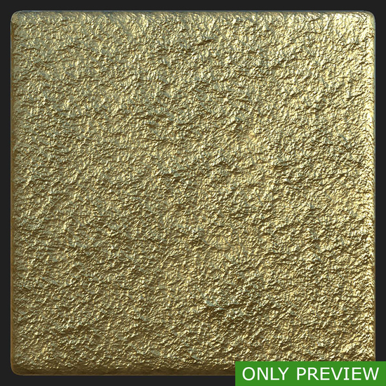 PBR substance preview gold