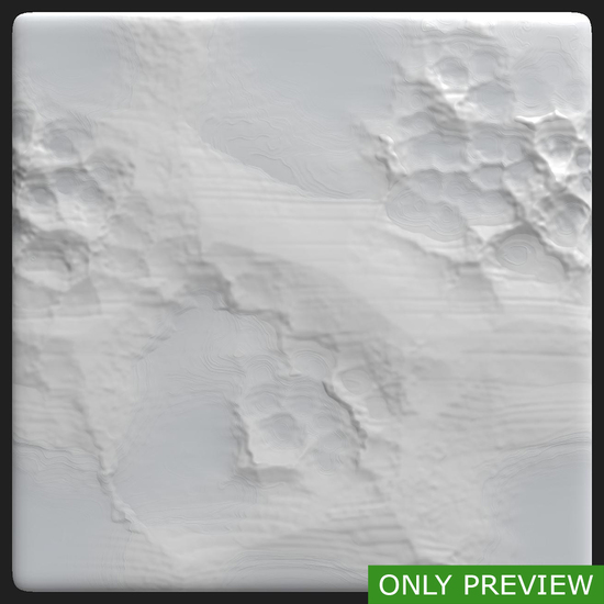 PBR substance material of ground snow created in substance designer for graphic designers and game developers