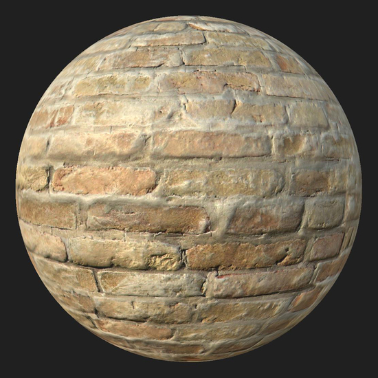 PBR texture of bricks