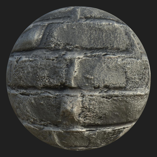 PBR texture wall bricks old