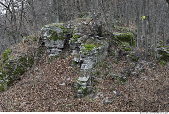 Cliffs Overgrown Rock