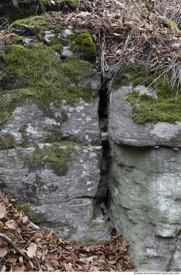 Cliffs Overgrown Rock